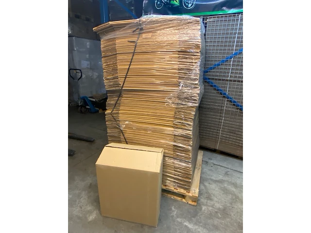 Ca. 175x verzenddozen, dubbelgolf, bruin, 58x36x64cm - afbeelding 1 van  4