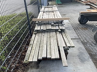 Ca. 177x guyana teak planken geschaafd, 25x70mm, lengte 245-430cm - afbeelding 1 van  3