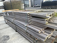 Ca. 177x guyana teak planken geschaafd, 25x70mm, lengte 245-430cm - afbeelding 2 van  3