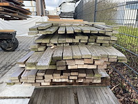 Ca. 177x guyana teak planken geschaafd, 25x70mm, lengte 245-430cm - afbeelding 3 van  3