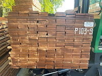 Ca. 178x angelim pedra beschoeiingsplanken, 20x100mm, lengte 16/200cm, 19/250cm, 29/300cm, 54/350cm, 32/400cm, 24/450cm, 4/500cm - afbeelding 2 van  3