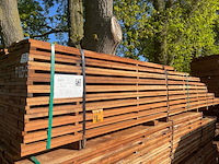 Ca. 178x angelim pedra beschoeiingsplanken, 20x100mm, lengte 16/200cm, 19/250cm, 29/300cm, 54/350cm, 32/400cm, 24/450cm, 4/500cm - afbeelding 3 van  3