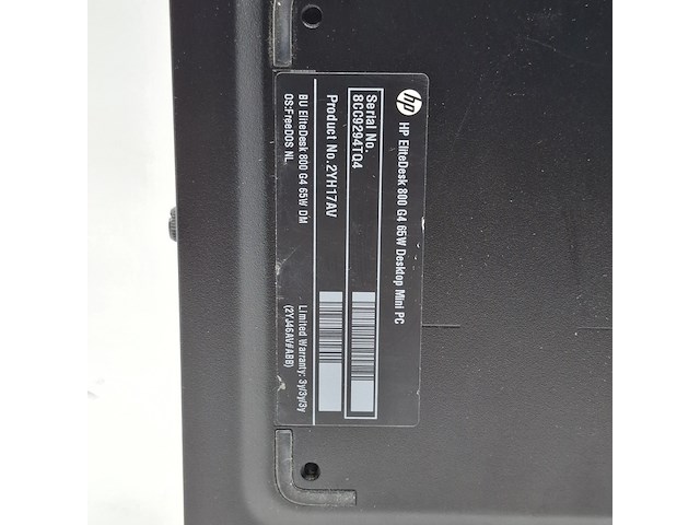 Ca. 17x desktop, hp, elitedesk 800 g4 - afbeelding 5 van  7