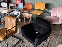 Ca. 17x diverse barkrukken, fauteuils en stoelen, o.a. zuiver en dutchbone - afbeelding 3 van  4