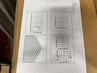 Ca. 17x doos á 9 houten terrastegels, hortensus - afbeelding 4 van  4