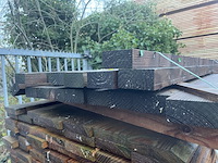 Ca. 17x douglas balken fijnbezaagd, 50x100mm, lengte 500cm - afbeelding 3 van  3