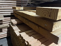 Ca. 17x douglas balken fijnbezaagd, 50x150mm, lengte 500cm - afbeelding 3 van  3