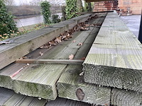 Ca. 17x douglas balken fijnbezaagd, 75x200mm, lengte 400cm - afbeelding 1 van  3