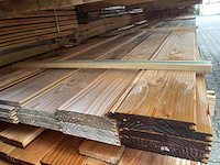 Ca. 17x douglas kraaldelen veer en groef, 18x170mm, lengte 400cm - afbeelding 1 van  3