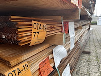 Ca. 17x douglas kraaldelen veer en groef, 18x170mm, lengte 400cm - afbeelding 2 van  3