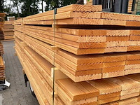 Ca. 17x douglas vlonderplanken, 25x140mm, lengte 500cm - afbeelding 2 van  4