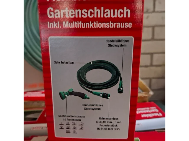 Ca. 17x flexibele tuinslang werkzeyt, 7,5-15 meter - afbeelding 4 van  6