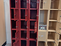 Ca. 17x (locatie deventer) lockerkast, rood en beige - afbeelding 5 van  7