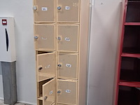 Ca. 17x (locatie deventer) lockerkast, rood en beige - afbeelding 6 van  7