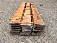 Ca. 17x mora hardhouten balken fijnbezaagd, 50x300mm, lengte 400cm - afbeelding 3 van  3