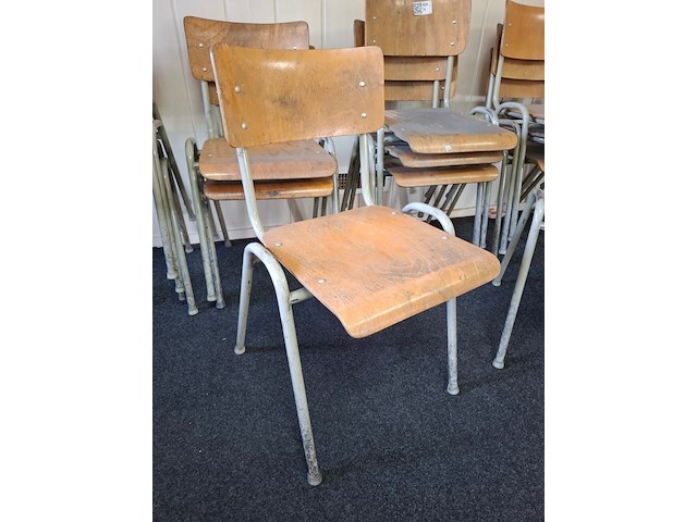 Ca. 17x nostalgische schoolstoel - afbeelding 3 van  5