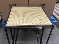 Ca. 17x set van 2 rotan bijzettafels, crate & cargo - afbeelding 2 van  6