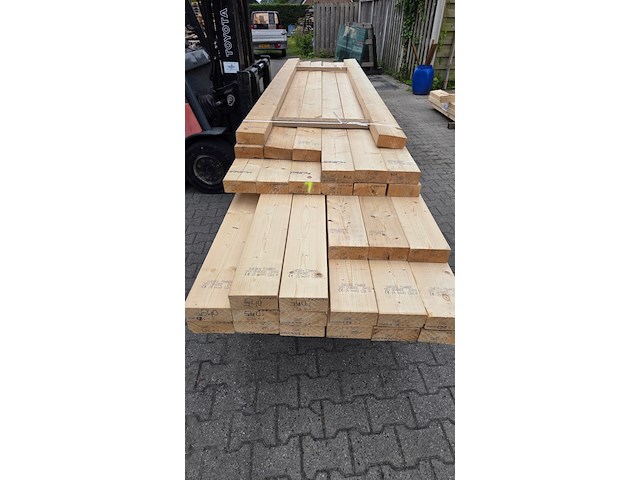 Ca. 17x vuren balken - afbeelding 1 van  4