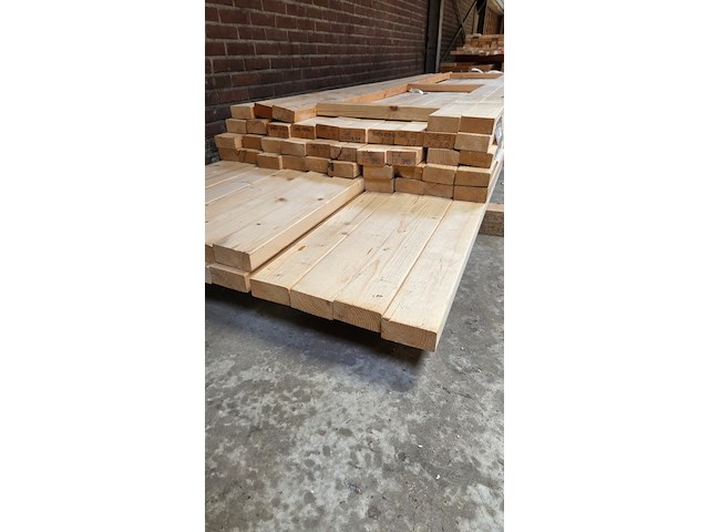 Ca. 17x vuren balken - afbeelding 2 van  3