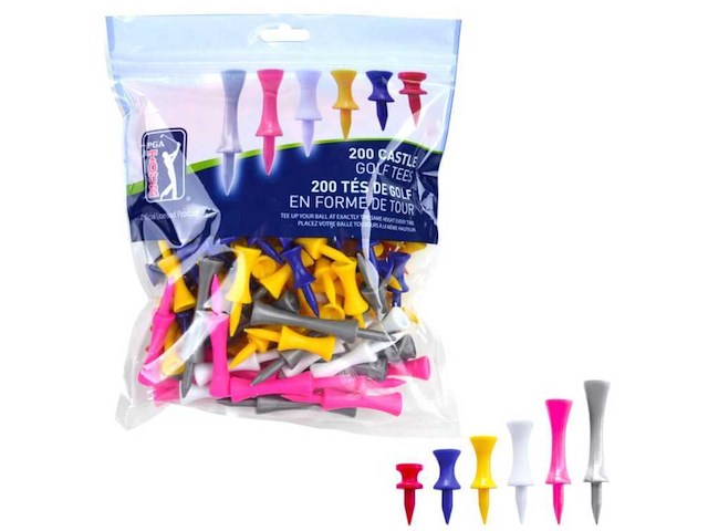 Ca. 18 zak a 200 stuks golf tees pga tour - afbeelding 1 van  5