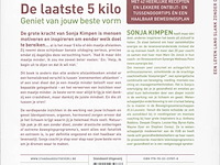 Ca. 180x boeken, sonja kimpen, de laatste 5 kilo, 2011 - afbeelding 2 van  2