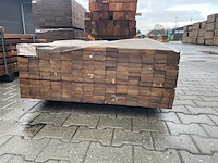 Ca. 180x guyana teak planken geschaafd, 25x70mm, lengte 80/125cm, 10/155cm - afbeelding 3 van  3