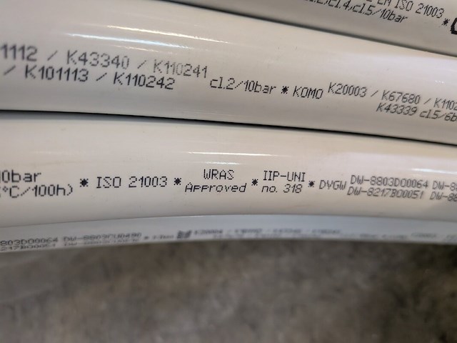 Ca. 187 meter meerlagen buis wavin, tigris 25x2.5 - afbeelding 16 van  17