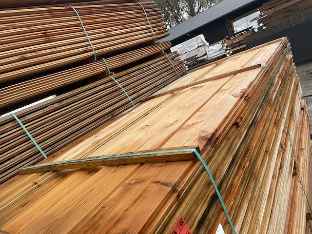 Ca. 188x douglas zweeds rabat, 21x190mm, lengte 300cm - afbeelding 1 van  3