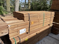 Ca. 189x guyana teak beschoeiingsplanken, 20x100mm, lengte 69/200cm, 120/250cm - afbeelding 4 van  4