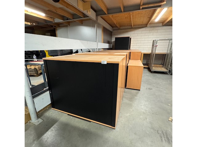 Ca. 18x archiefkast, konig&neurath, zwart/beuken - afbeelding 1 van  5