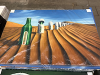 Ca. 18x canvas schilderij heineken 90x60 - afbeelding 2 van  4