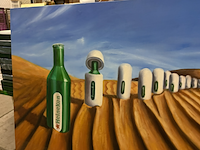 Ca. 18x canvas schilderij heineken 90x60 - afbeelding 3 van  4