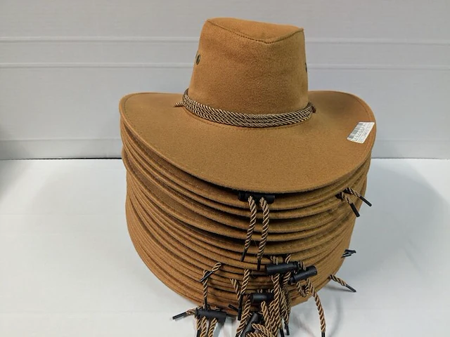 Ca. 18x cowboy hoed vilt, beige, 56 - 58 - afbeelding 1 van  2