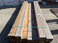 Ca. 18x douglas balken geschaafd, 140x140mm, lengte 300cm - afbeelding 1 van  3