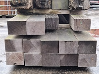 Ca. 18x hardhouten balk o.a. bilinga - afbeelding 4 van  7