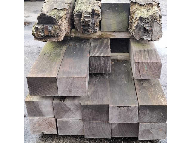 Ca. 18x hardhouten balk o.a. bilinga - afbeelding 5 van  7