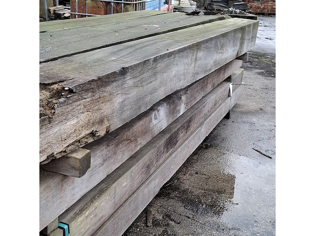 Ca. 18x hardhouten balk o.a. bilinga - afbeelding 6 van  7