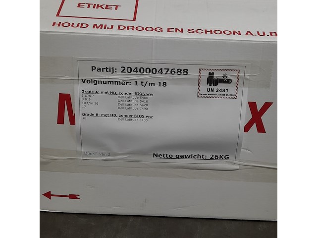 Ca. 18x laptop, dell, o.a. latitude 5400 - afbeelding 5 van  13