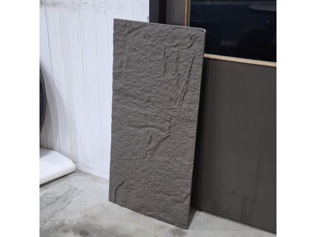 Ca. 18x pu steen wandpaneel, dark grey, 2026 - afbeelding 1 van  4