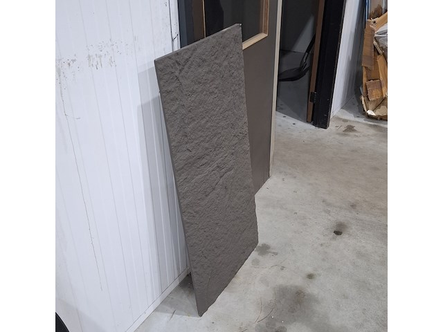 Ca. 18x pu steen wandpaneel, dark grey, 2026 - afbeelding 4 van  4