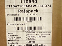 Ca. 18x rol etiketten verzend labels - afbeelding 3 van  4