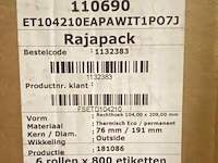 Ca. 18x rol etiketten verzend labels - afbeelding 3 van  4