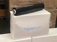 Ca. 18x rollen handwikkelfolie, zwart - afbeelding 2 van  4
