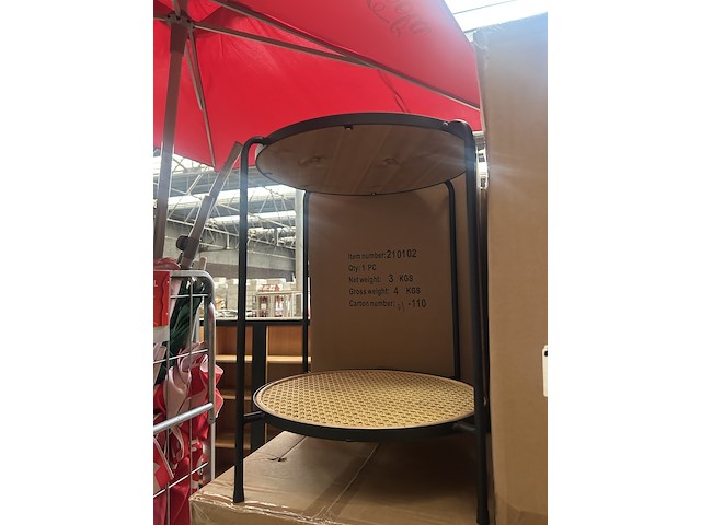 Ca. 18x rotan bijzettafel, crate & cargo - afbeelding 2 van  4