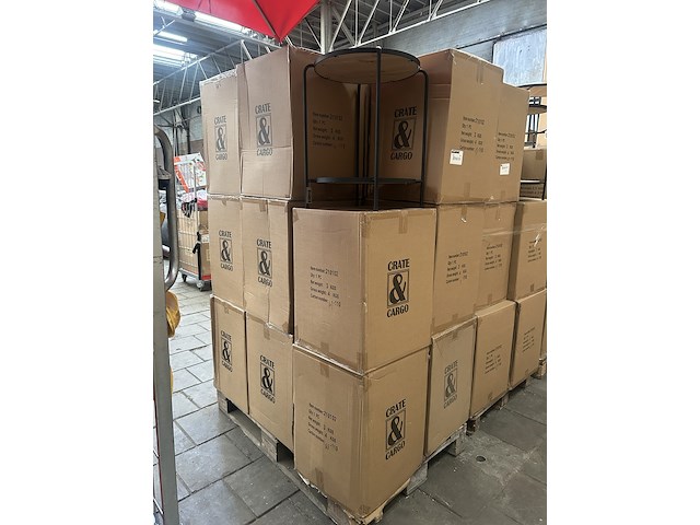 Ca. 18x rotan bijzettafel, crate & cargo - afbeelding 3 van  4