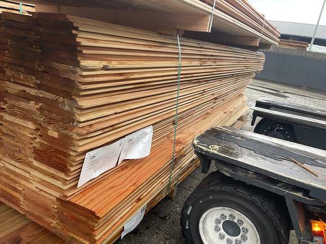 Ca. 192x douglas wisselsponning, 18x190mm, lengte 300cm - afbeelding 2 van  3