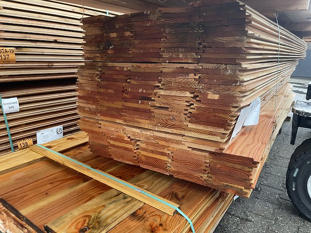 Ca. 192x douglas wisselsponning, 18x190mm, lengte 300cm - afbeelding 3 van  3