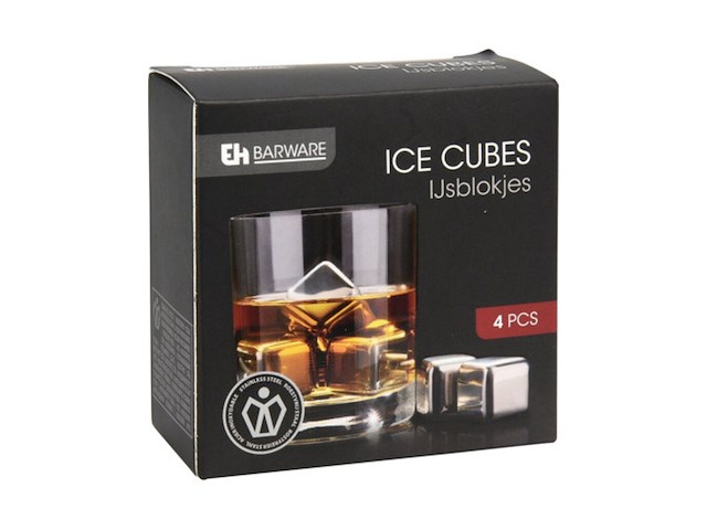 Ca. 192x rvs icecube - 4pack - afbeelding 1 van  1
