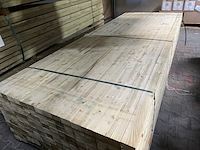 Ca. 192x vuren balken geschaafd/geïmpregneerd, 45x70mm, lengte 300cm - afbeelding 1 van  3