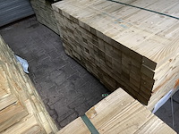 Ca. 192x vuren balken geschaafd/geïmpregneerd, 45x70mm, lengte 300cm - afbeelding 3 van  3